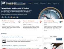 Tablet Screenshot of maximusbusiness.com