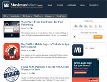 Tablet Screenshot of blog.maximusbusiness.com
